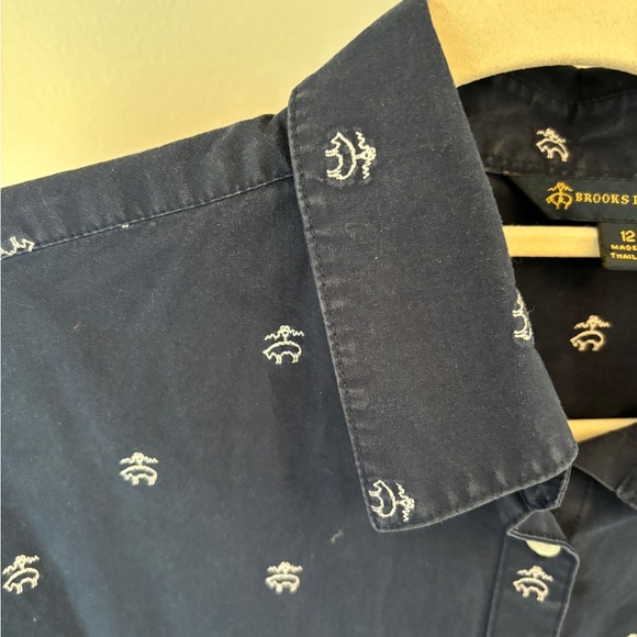 Brooks Brothers | Vintage Monogram Button Down Sz 12 - Picture 4 of 4